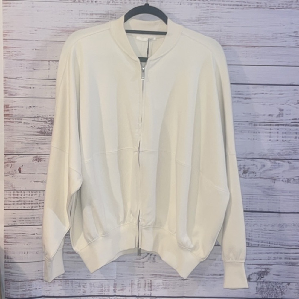 Zara Cream Zip-Up